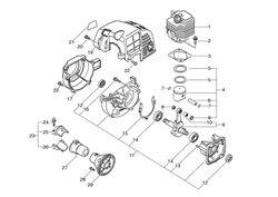 srm-2455 echo-brushcutters-trimmers part diagram