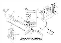 srm-250si echo-brushcutters-trimmers part diagram