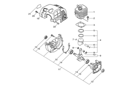 srm-250si echo-brushcutters-trimmers part diagram