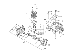 srm-2600 echo-brushcutters-trimmers part diagram