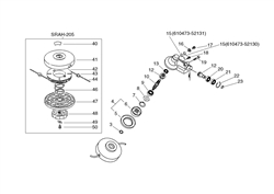 srm-2605 echo-brushcutters-trimmers part diagram