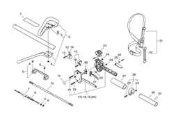 srm-4605 echo-brushcutters-trimmers part diagram