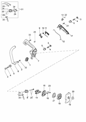 125 efco-petrol-chainsaws part diagram