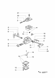 125 efco-petrol-chainsaws part diagram