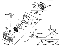 131 efco-petrol-chainsaws part diagram