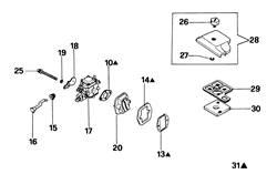 131 efco-petrol-chainsaws part diagram