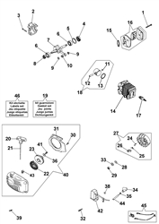 132 efco-petrol-chainsaws part diagram