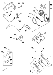 132s efco-petrol-chainsaws part diagram
