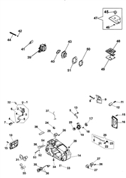 132s efco-petrol-chainsaws part diagram