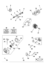 132s efco-petrol-chainsaws part diagram