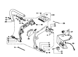 134 efco-petrol-chainsaws part diagram