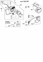 134 efco-petrol-chainsaws part diagram