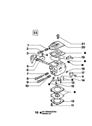 135 efco-petrol-chainsaws part diagram