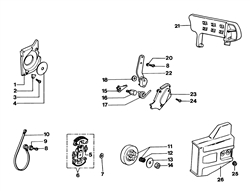 135 efco-petrol-chainsaws part diagram