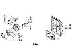 135 efco-petrol-chainsaws part diagram