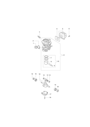 137 efco-petrol-chainsaws part diagram