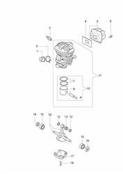 137 efco-petrol-chainsaws part diagram