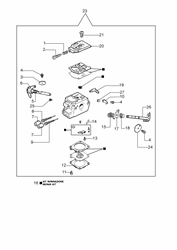 137 efco-petrol-chainsaws part diagram