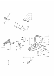 140 efco-petrol-chainsaws part diagram