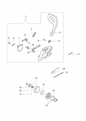 141sp efco-petrol-chainsaws part diagram
