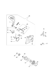 147 efco-petrol-chainsaws part diagram