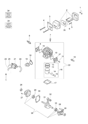 147 efco-petrol-chainsaws part diagram