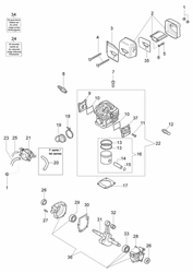 147 efco-petrol-chainsaws part diagram