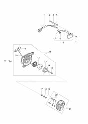 152 efco-petrol-chainsaws part diagram