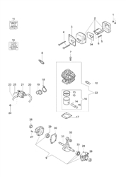 152 efco-petrol-chainsaws part diagram
