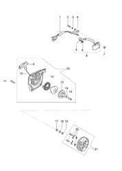 152 efco-petrol-chainsaws part diagram