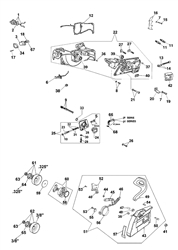 156 efco-petrol-chainsaws part diagram