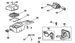 170 efco-petrol-chainsaws part diagram