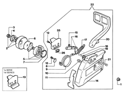 180 efco-petrol-chainsaws part diagram