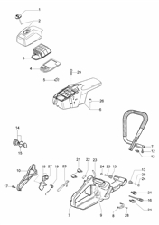 1b42494c-7c13-44c6-ae3d efco-petrol-chainsaws part diagram