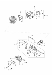 1b42494c-7c13-44c6-ae3d efco-petrol-chainsaws part diagram