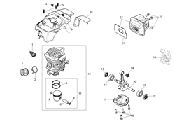 313b8d2a-2ec5-44e6-ba1d efco-petrol-chainsaws part diagram
