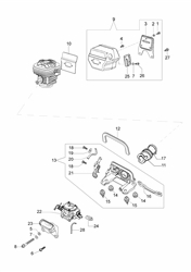 4643d453-7f3b-4088-9589 efco-petrol-chainsaws part diagram