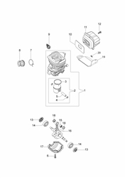 702b1d15-096c-4a98-952f efco-petrol-chainsaws part diagram