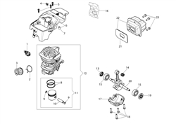a5010817-c52e-4b68-93ff efco-petrol-chainsaws part diagram