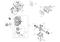 fcd7a8a9-33bf-4bb9-9b67 efco-petrol-chainsaws part diagram