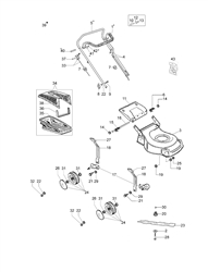 lr-44-pb-comfort efco-petrol-lawnmowers part diagram