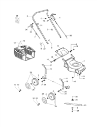 lr-44-pk-k500 efco-petrol-lawnmowers part diagram