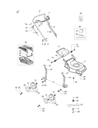 lr-48-pbq-comfort efco-petrol-lawnmowers part diagram