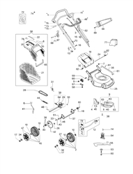 lr-48-tbx-comfort-1 efco-petrol-lawnmowers part diagram