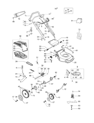 lr-48-tk-allroad-1 efco-petrol-lawnmowers part diagram