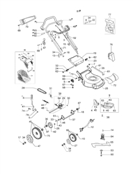lr-53-tk-comfort-1 efco-petrol-lawnmowers part diagram