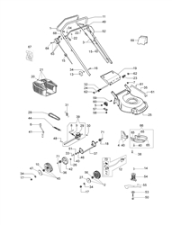 lr-53-tk-k650 efco-petrol-lawnmowers part diagram