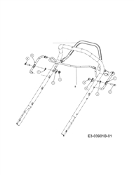 lr-55-vbx-4 efco-petrol-lawnmowers part diagram