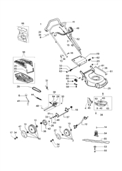 lr48tbq efco-petrol-lawnmowers part diagram
