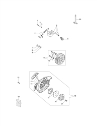 mt3500 efco-petrol-chainsaws part diagram